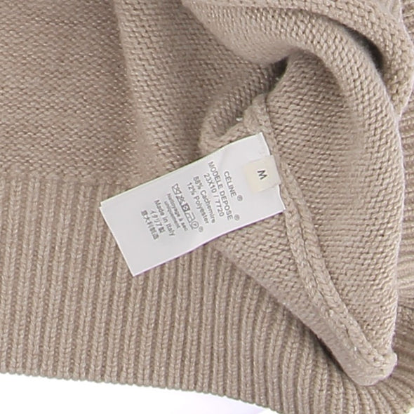 Pull beige en cachemire