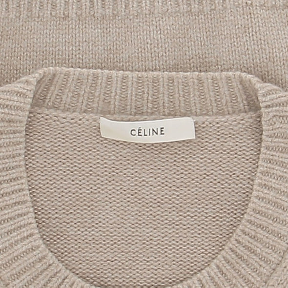 Pull beige en cachemire