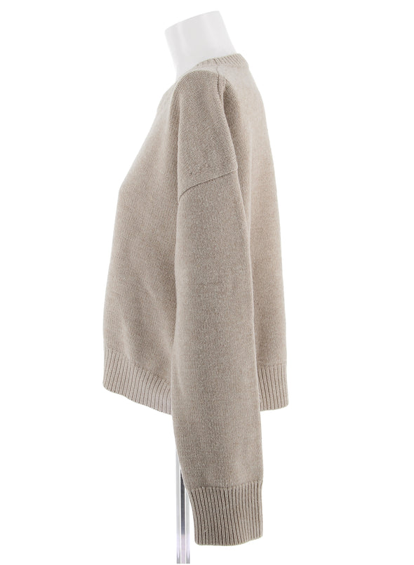 Pull beige en cachemire