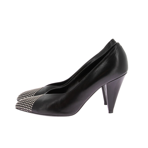 Escarpins en cuir "Triangle Heel"