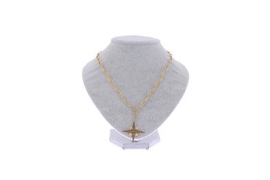 Collier en plaqué or "Harris Reed North Star"