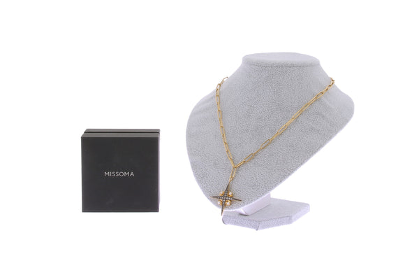 Collier en plaqué or "Harris Reed North Star"