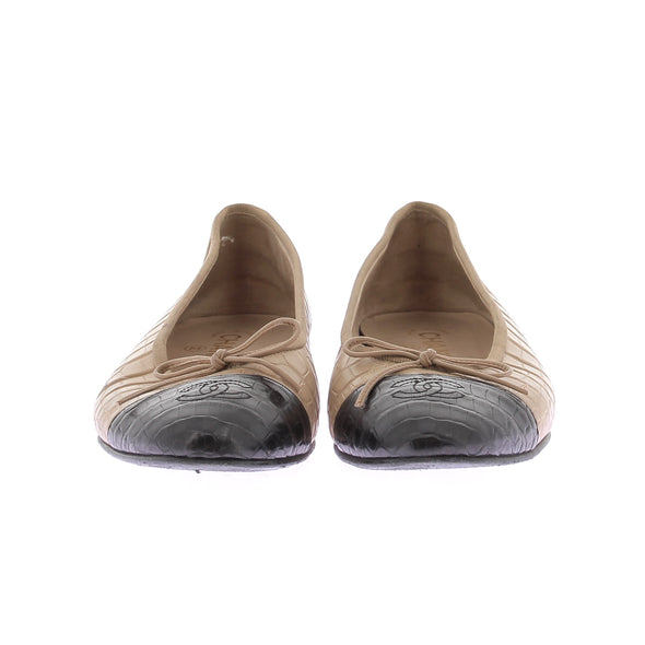Ballerines en crocodile