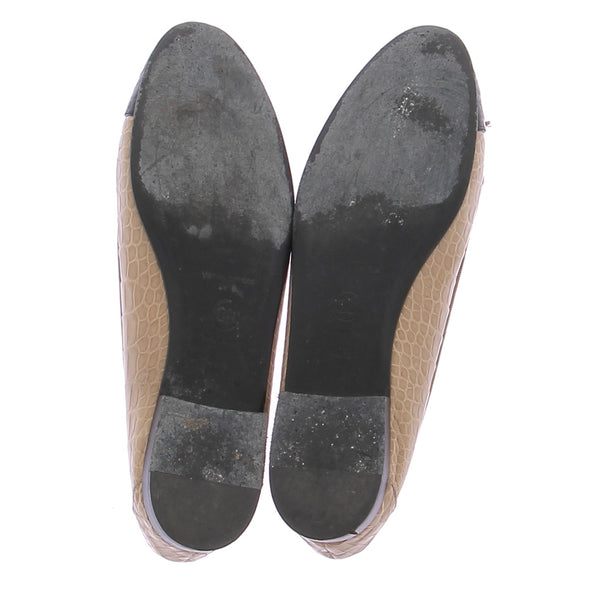 Ballerines en crocodile