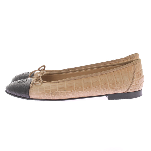 Ballerines en crocodile