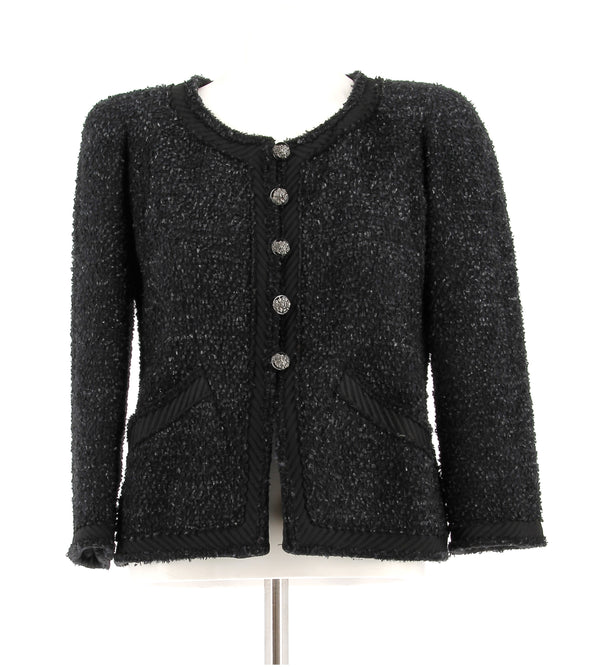 Veste en tweed noire