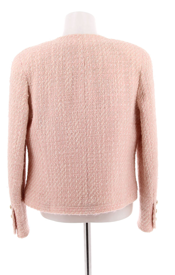 Tailleur en tweed rose