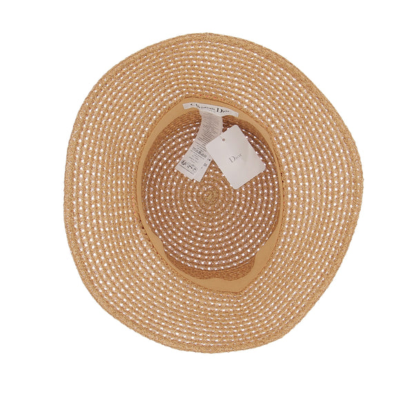 Chapeau en raphia beige
