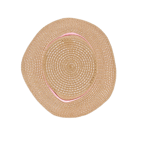 Chapeau en raphia beige