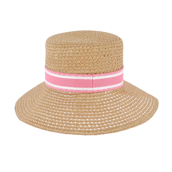 Chapeau en raphia beige