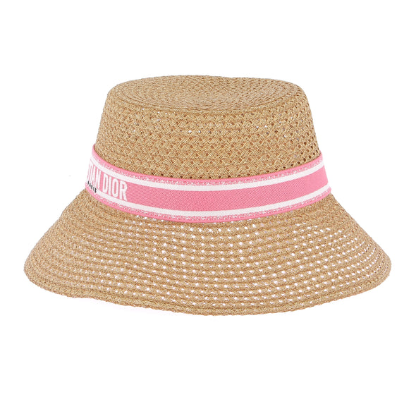 Chapeau en raphia beige