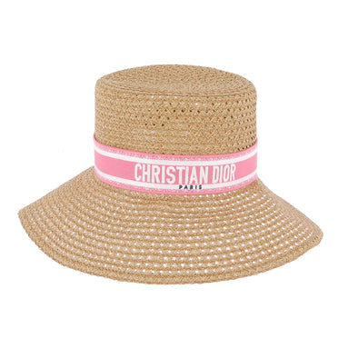 Chapeau en raphia beige