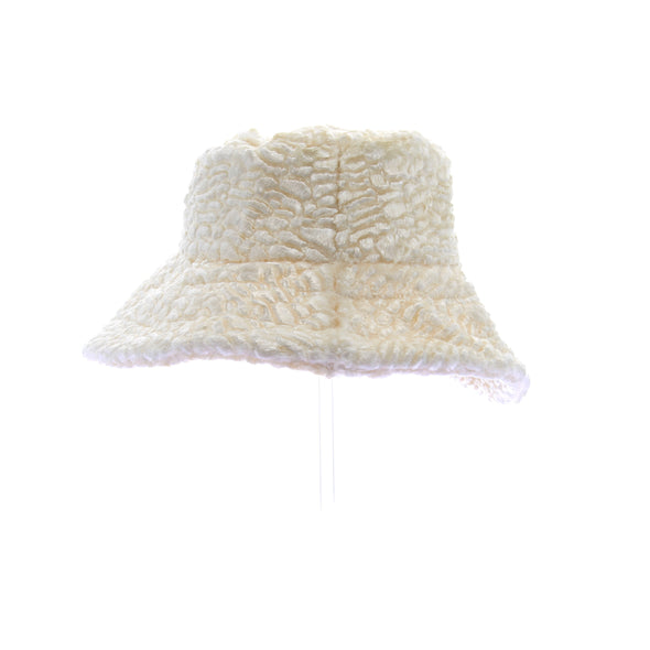 Chapeau texturé blanc