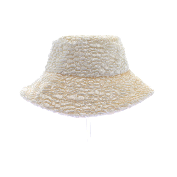 Chapeau texturé blanc