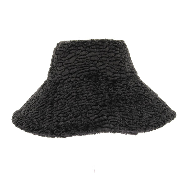 Chapeau texturé noir