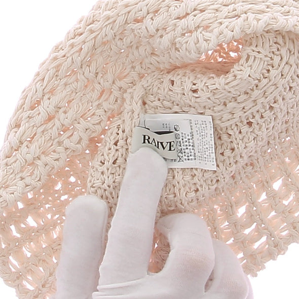 Chapeau en raphia beige