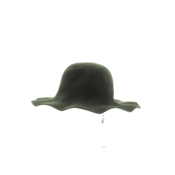 Chapeau en poil vert