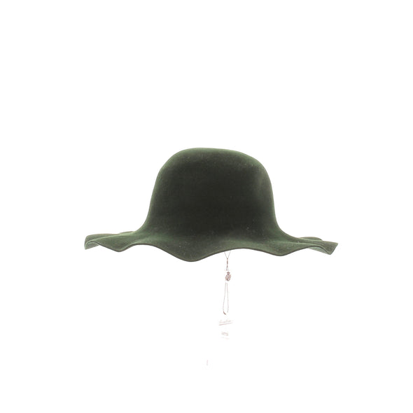 Chapeau en poil vert