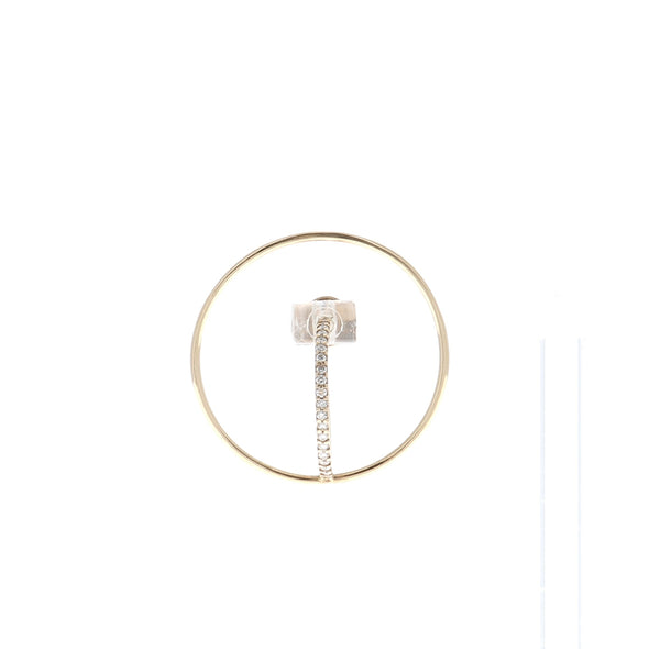 Boucle d'oreille "Saturn" en or et diamants