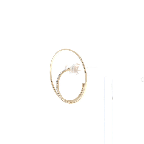 Boucle d'oreille "Saturn" en or et diamants