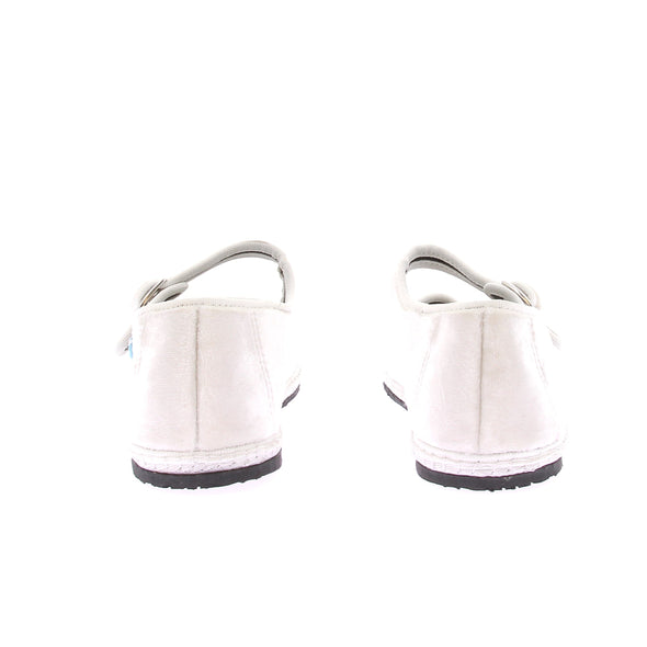 Ballerines en velours blanches