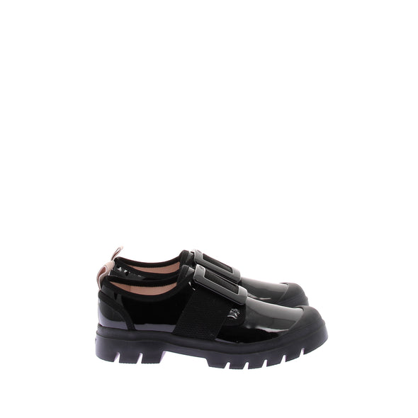 Baskets en cuir verni "Desert"