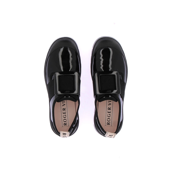 Baskets en cuir verni "Desert"