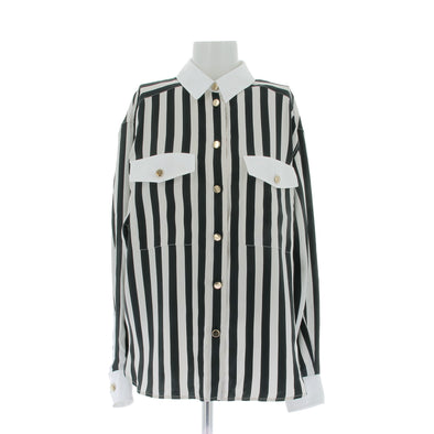 Chemise à rayures en soie