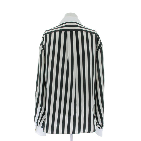 Chemise à rayures en soie