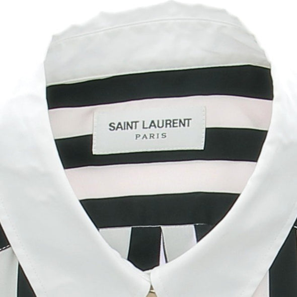 Chemise à rayures en soie