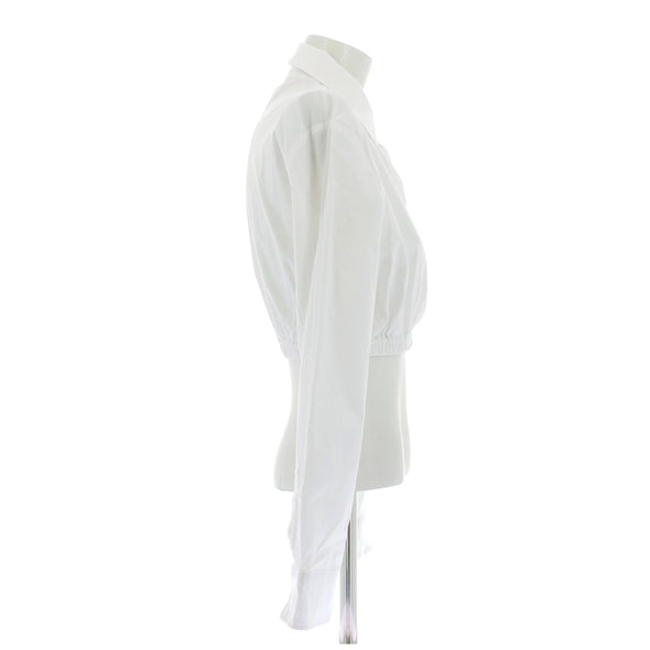 Chemise crop blanche