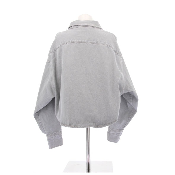 Chemise en denim grise