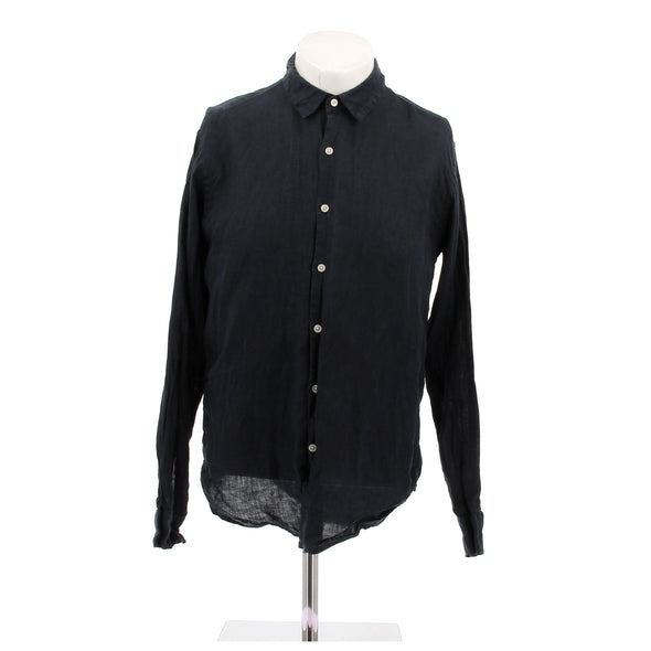 Chemise en lin noir