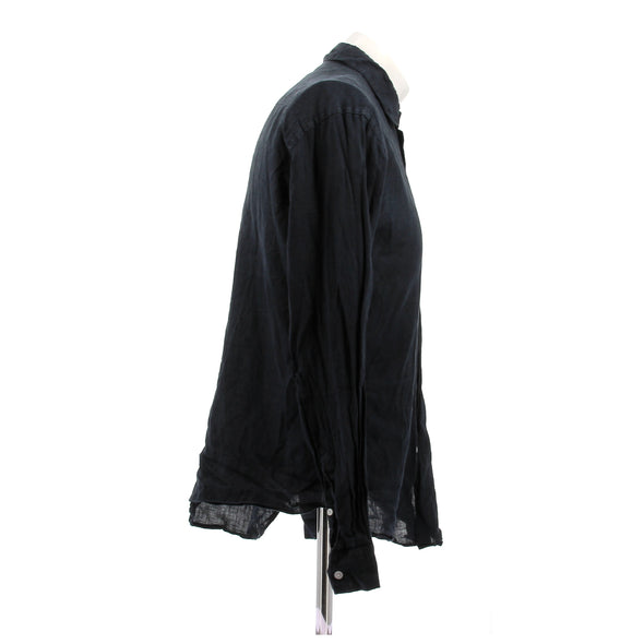 Chemise en lin noir