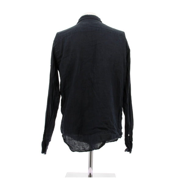 Chemise en lin noir
