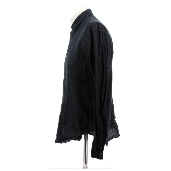 Chemise en lin noir