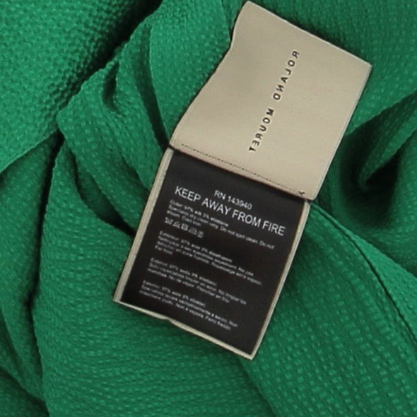 Chemise en soie verte