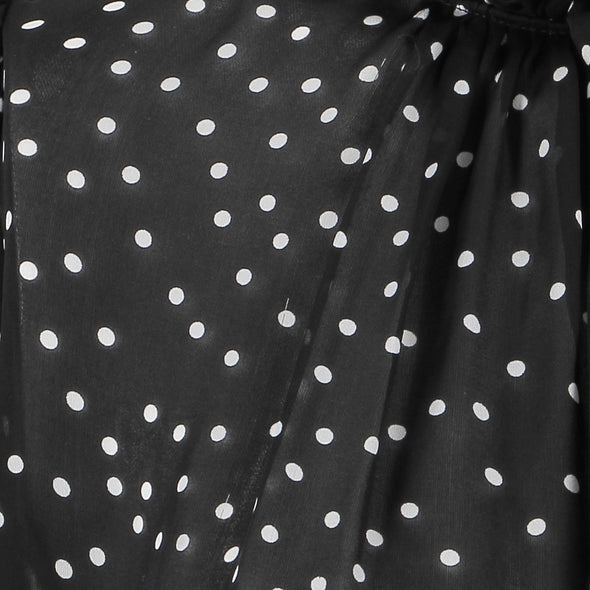 Blouse en soie noire