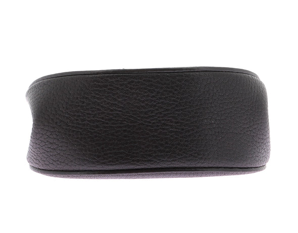 Sac à bandoulière "Drew" en cuir noir