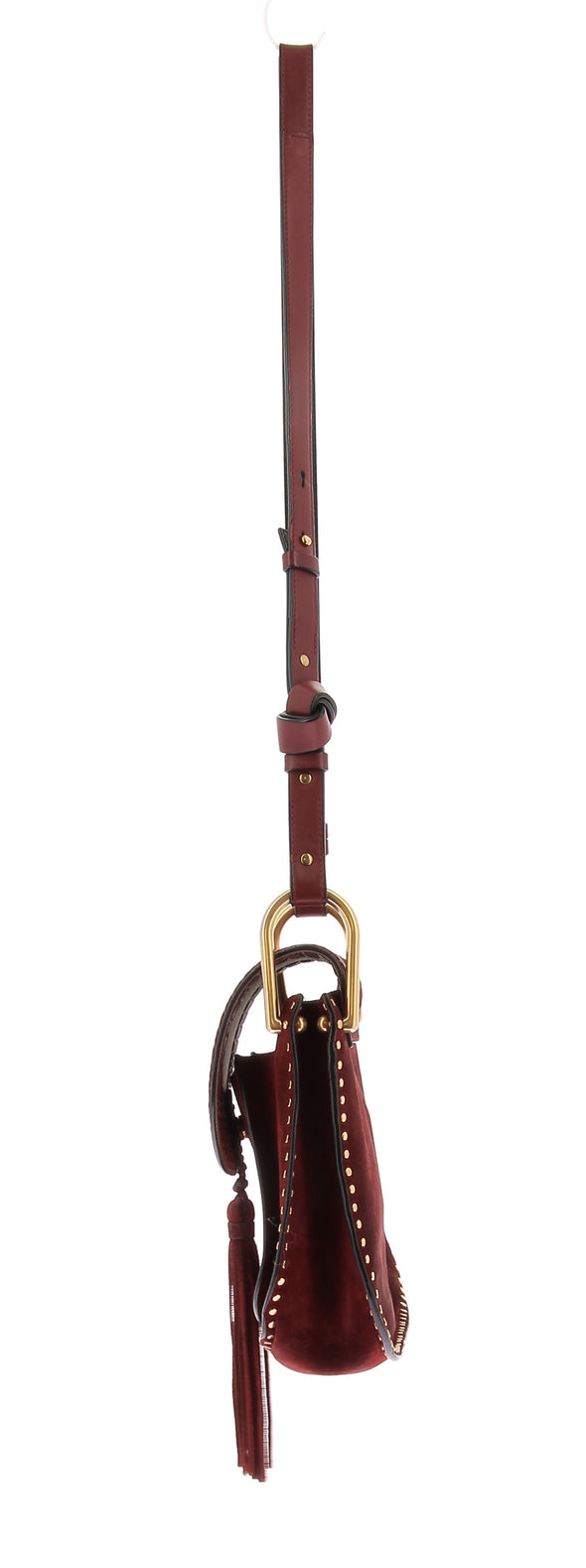 Sac à bandoulière "Hudson" en daim rouge