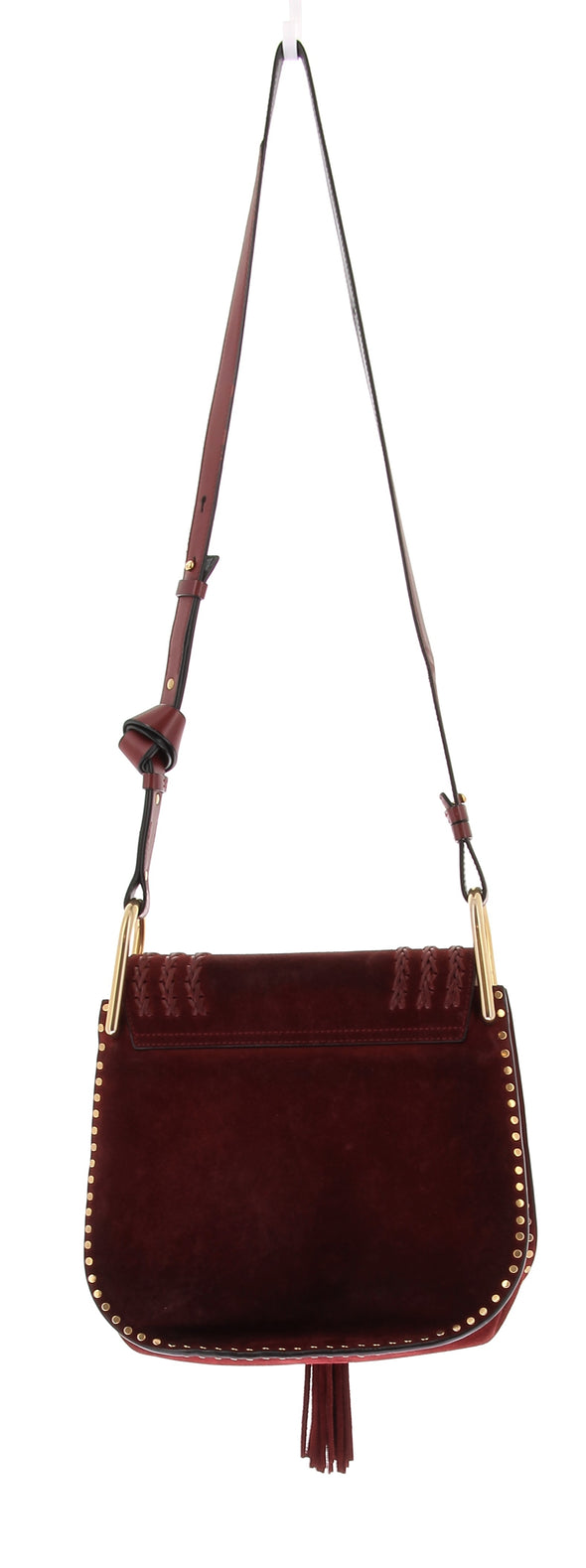 Sac à bandoulière "Hudson" en daim rouge