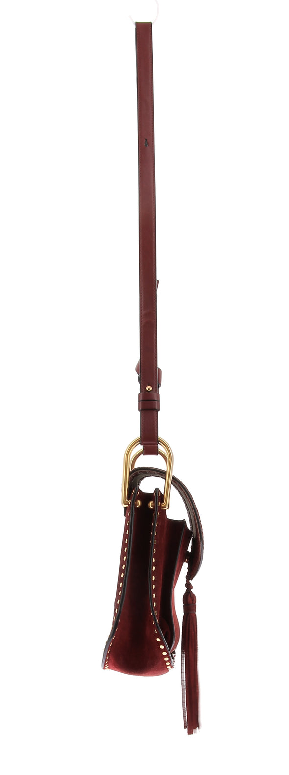 Sac à bandoulière "Hudson" en daim rouge