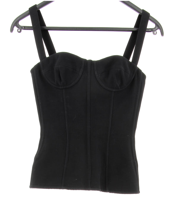 Corset en laine noire