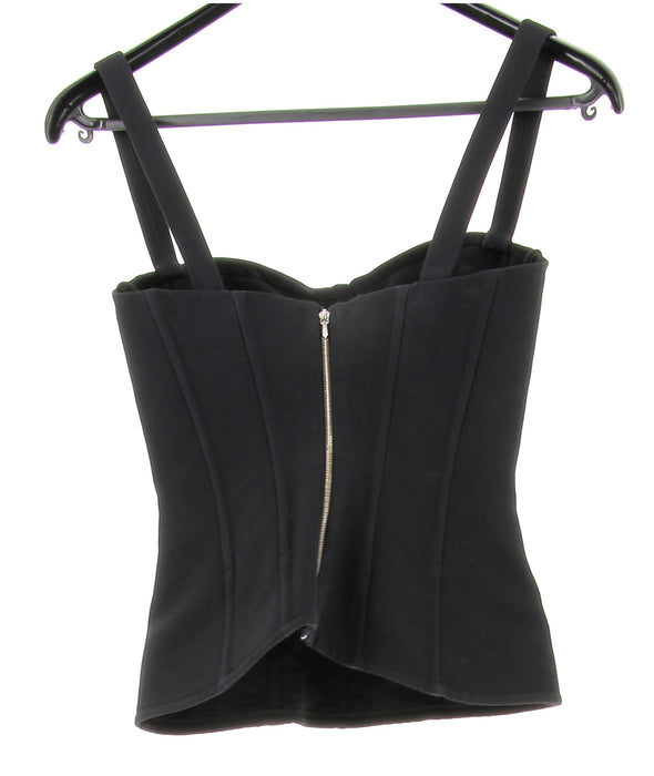 Corset en laine noire