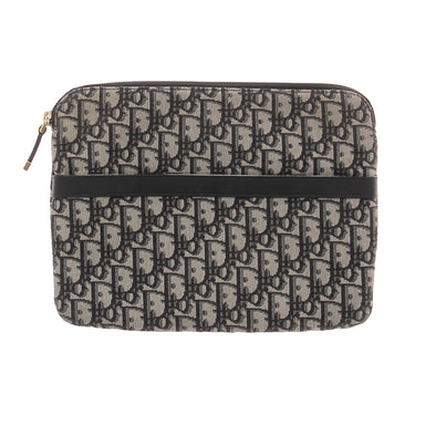 Pochette en toile monogrammé