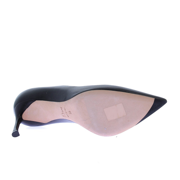 Escarpins noirs en cuir