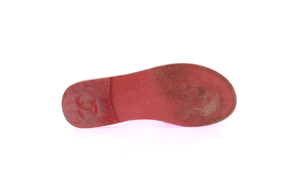 Sandales en cuir vernis