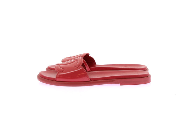 Sandales en cuir vernis