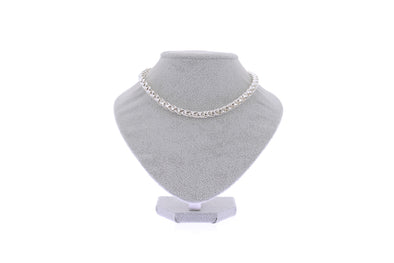 Collier "Liquid Silver" en argent plaqué