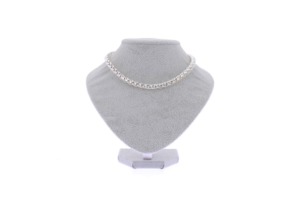 Collier "Liquid Silver" en argent plaqué